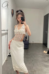 SWAYING/KNIT Pleated Skirt SW22SSB06 White